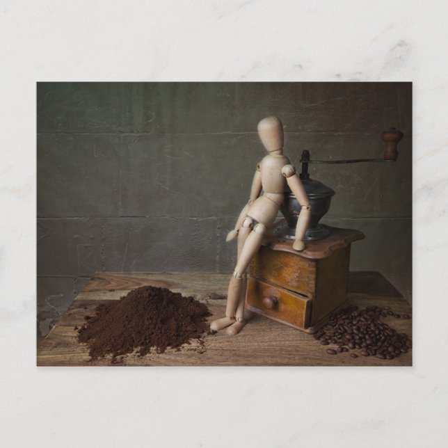 Coffee Worker Vykort (Framsida)