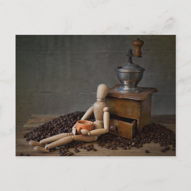 Coffee Worker Vykort (Framsida)