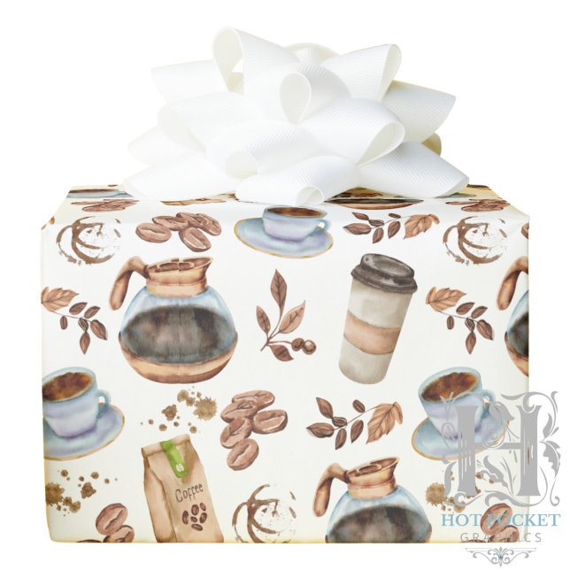 Coffee Wrapping Paper Presentpapper (Skapare uppladdad)