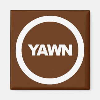 Coffee Yawn Brand Dorm Fridge Magnet