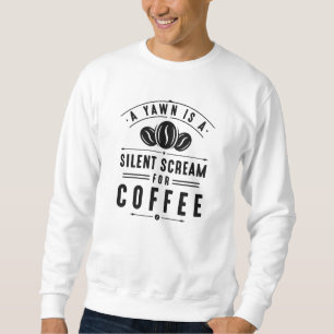 Coffee Yawn Lång Ärmad Tröja