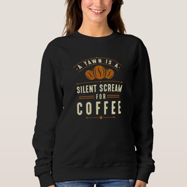 Coffee Yawn T Shirt (Framsida)