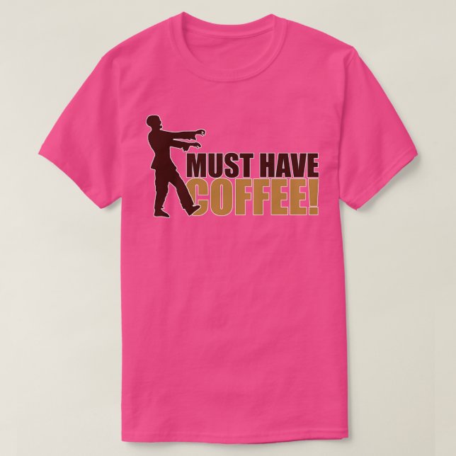 Coffee zombie t shirt (Design framsida)