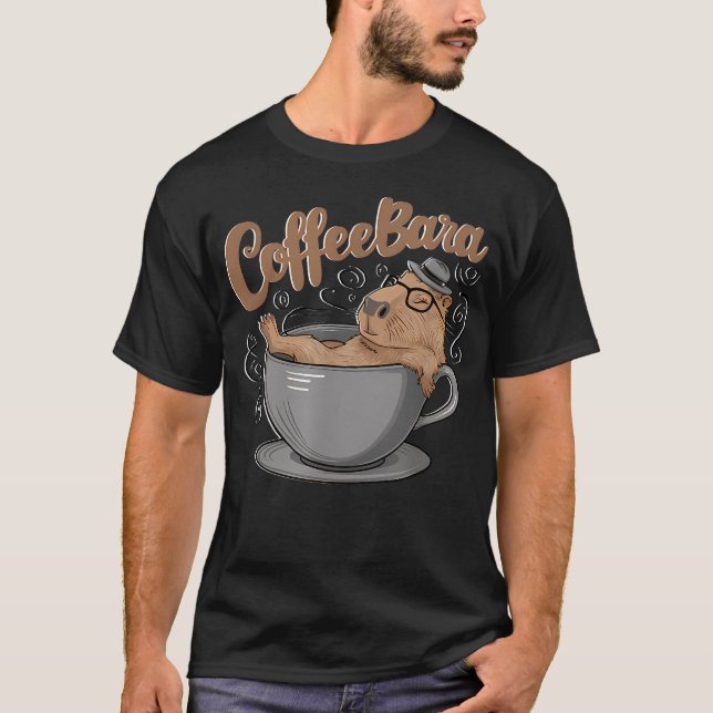 Coffeebara Kaffe Dryckare T Shirt (Framsida)