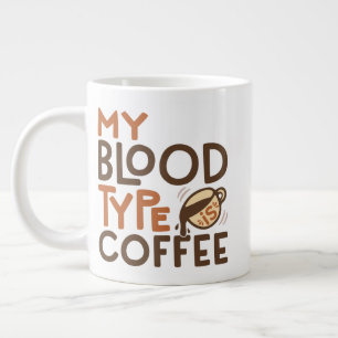 Coffeeblodstyp Grafik för present till kaffefanati Jumbo Mugg
