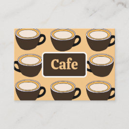 Coffeecuppsmönster Café Visitkort