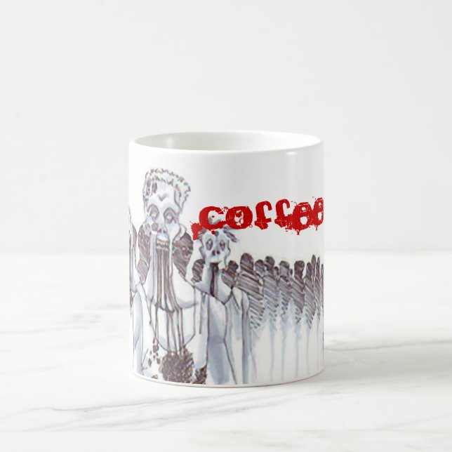 COFFEEee… zombies Kaffemugg (Center)