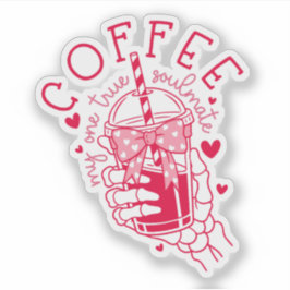 Coffeegemål Reda Hjärtan Skelett Hand Klistermärken