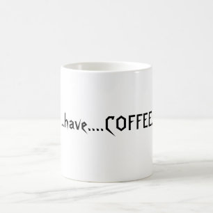 Coffeelovers slogan magisk mugg