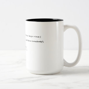 CoffeeMug PHP klassificerar Två-Tonad Mugg
