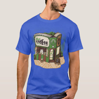 Coffeeshop Cats Bookstore av Tobe Fonseca T Shirt