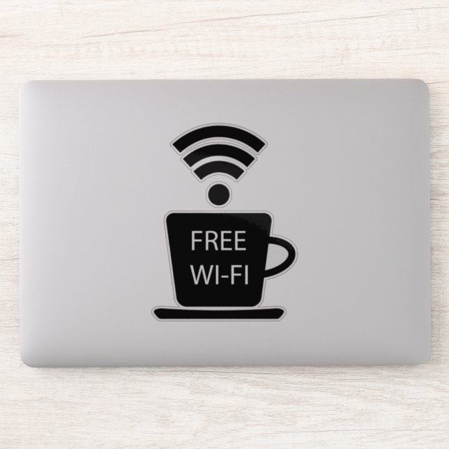 Coffeeshop Free WiFi Klistermärken (Dator)