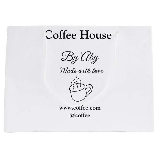 Coffeeshop gjort med kärlek lägg till text webbpla (Framsidan)