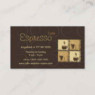 Coffeeshop visitkort