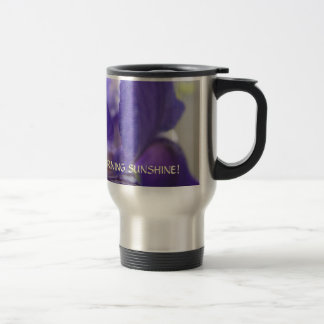 COFFEKOPP GÅVA Purple Iris Blomma Kaffe Muggar