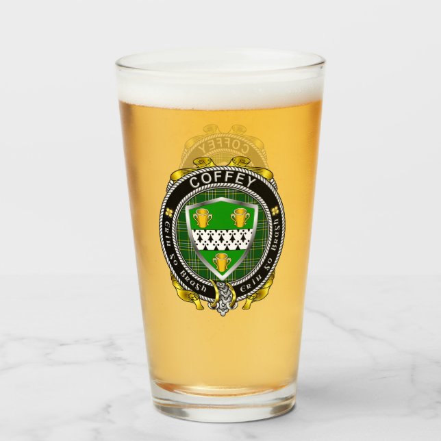 Coffey/O'Coffey Irish Beer Glass Glaskopp (Framsida fylld)