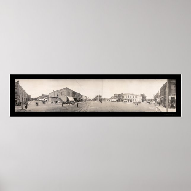 Coffeyville, Kansas Photo 1909 Poster (Framsidan)