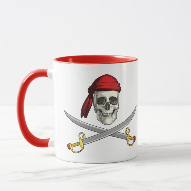 Cofffee Mugg-Pirat Skull Mugg (Vänster)