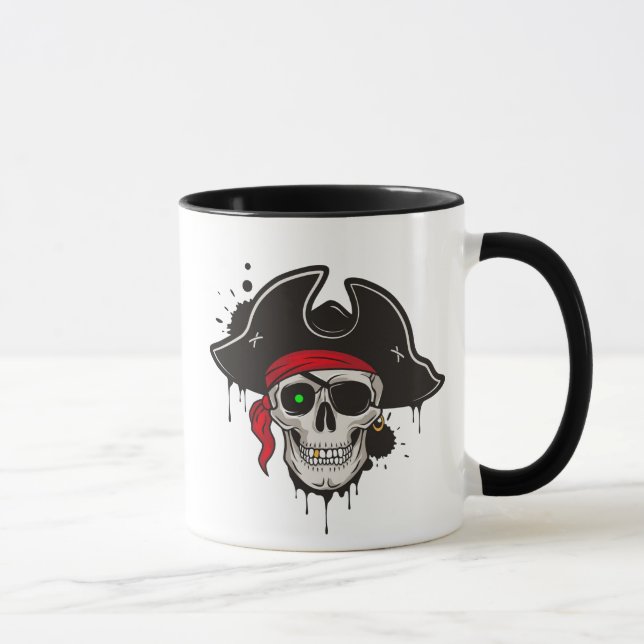 Cofffee Mugg-Pirat Skull Mugg (Höger)