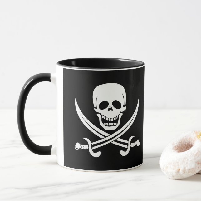 Cofffee Mugg-Pirat Skull Mugg (Med munk)