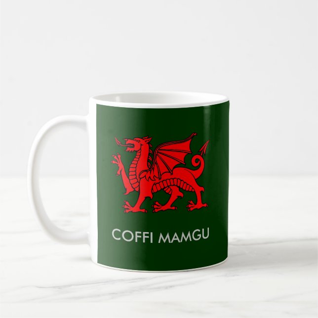 Coffi Mamgu - Nans kaffe i södra walesiskt Kaffemugg (Vänster)