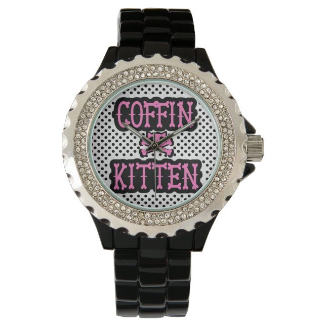 Coffin Kitten Watch Armbandsur (Framsida)
