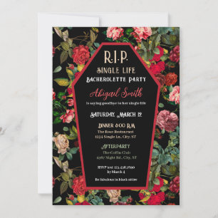 Coffin & Ro R.I.P Bachelorette-partiets inbjudan