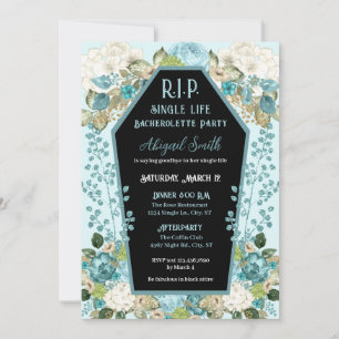 Coffin & Ro R.I.P Bachelorette-partiets inbjudan