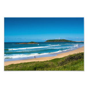 Coffs Harbor Park-stranden sjölandskap Australien Fototryck