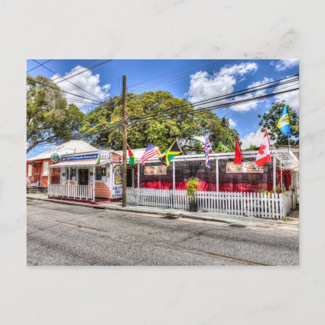 Coffy's Barbados Bar Vykort (Framsida)