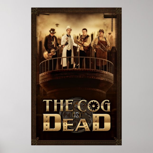 Cog är Dead - Steam City Poster (Framsidan)