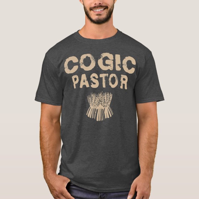 COGIC Church Pastor Christian Faith T Shirt (Framsida)