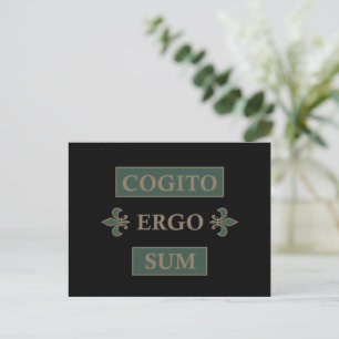Cogito ergo sum helg vykort
