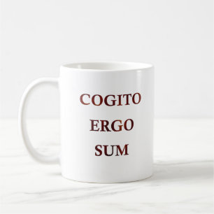 Cogito ergo sum kaffemugg
