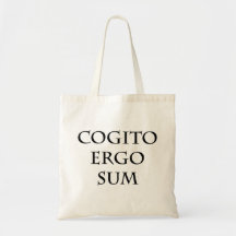 Cogito Ergo Sum latin bokstavering T-Shirt