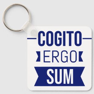 Cogito ergo sum - latinsk fras nyckelring