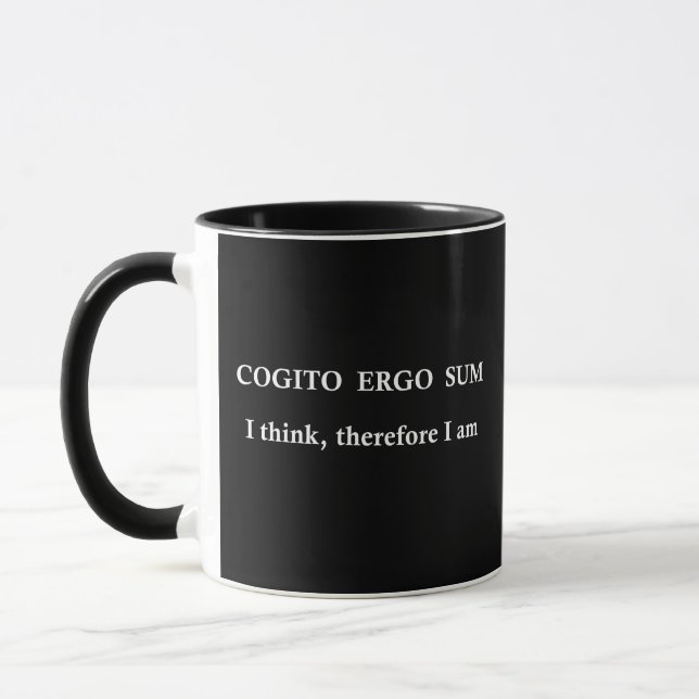 Cogito ergo sum mugg (Vänster)