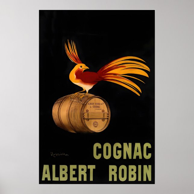 Cognac Albert Robin Vintage reklamplakat av Poster (Framsidan)