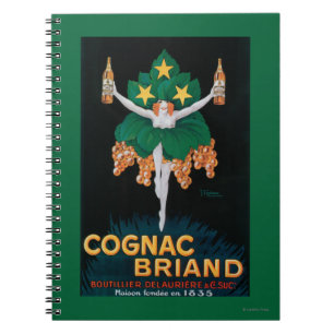 Cognac Briand befordrings- affisch Anteckningsbok