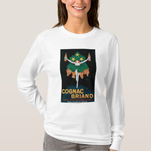 Cognac Briand befordrings- affisch Tee Shirt