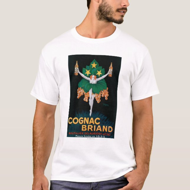 Cognac Briand befordrings- affisch Tee Shirt (Framsida)