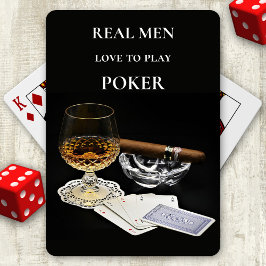 Cognac Cigar Poker Spelkort