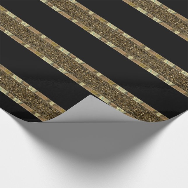 Cognac Craft Baroque Beauty Glossy Presentpapper (Hörn)