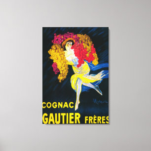 Cognac Gautier befordrings- PosterFrance Canvastryck