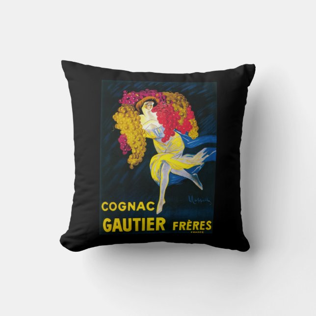 Cognac Gautier befordrings- PosterFrance Kudde (Framsida)