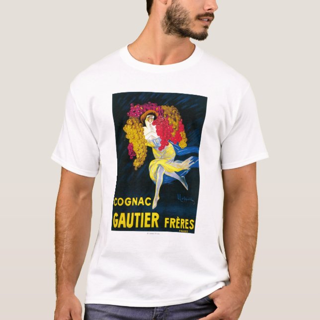 Cognac Gautier befordrings- PosterFrance T-shirt (Framsida)