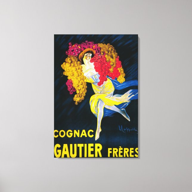Cognac Gautier Promotional PosterFrankrike Canvastryck (Framsida)