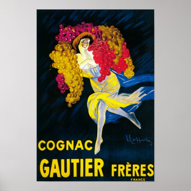 Cognac Gautier Promotional PosterFrankrike Poster (Framsidan)
