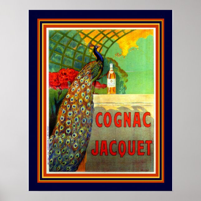 Cognac Jacquet 1912 Advertisement - 16x20 Poster (Framsidan)