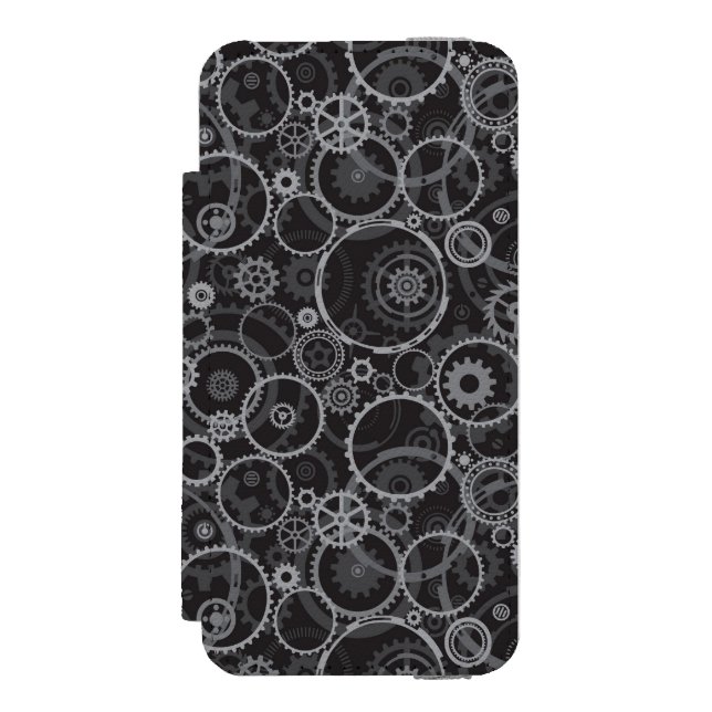 Cogwheelsmönster Incipio iPhone Wallet Skal (Folio Framsidan)